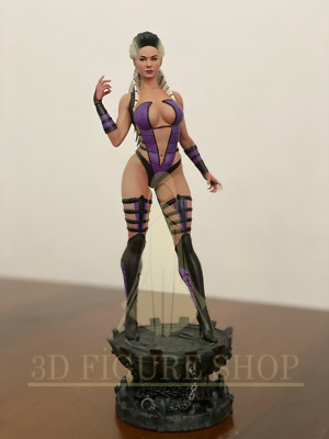 Sindel Mortal Kombat 3d Figure 25cm Professional Hand Painted