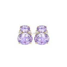 Natürlich Amethyst Edelstein Mit Vergoldet 925 Sterling Silber #1808