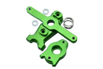 GPM Aluminum Steering Assembly - 3-Piece Set For Traxxas 1/16 Mini E-Revo, Slash, Summit (Black)