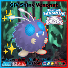 ✨ Shiny VENONAT 6IV ✨ Pokemon Brilliant Diamond and Shining Pearl lv1+MasterBall