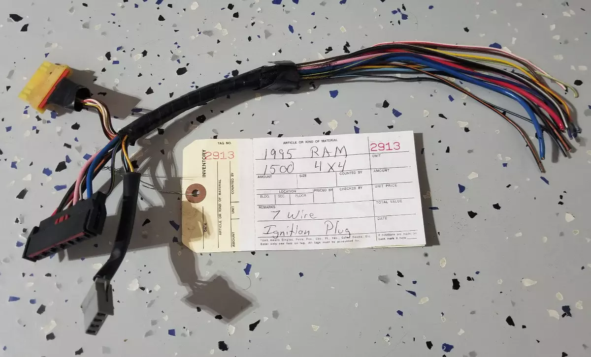 Ignition wire dodge ram on sale ignition switch wiring harness