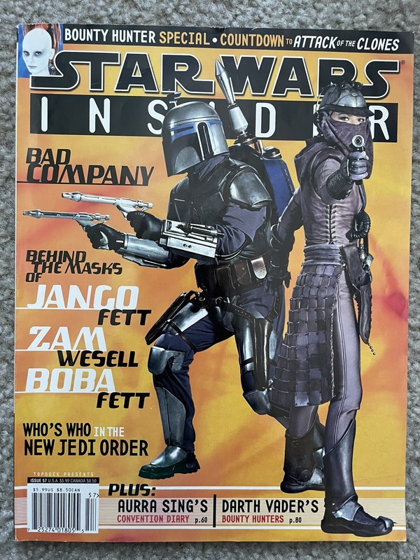 STAR WARS INSIDER MAGAZINE #57 Episode II, Jango Fett, Bounty Hunter Special