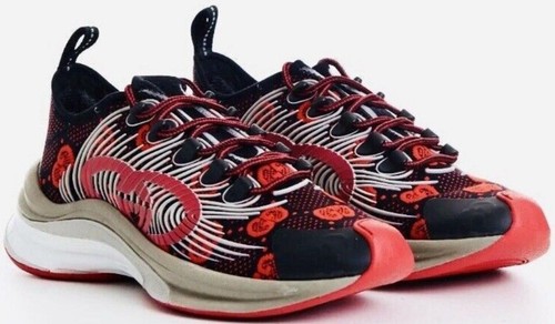 NEW Harley Mens Size 9 Grady 5.25-Inch Black and Red Sneaker  display picture 3