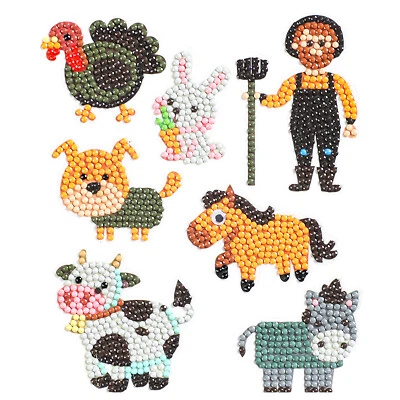 DIAMOND DOTZ Diamond Painting Landleben Sticker Aufkleber Kinder entspannen Diamant Bastel...