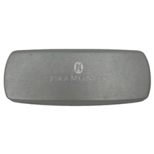 Jessica McClintock Eyeglasses Case Hard Clam Shell Brushed Matte Silver