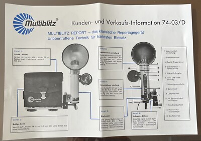 Mannesmann Multiblitz  Kunden- und Verkaufs-Information