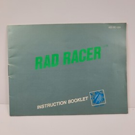 Rad Racer + Manual (Nintendo NES) Tested Vintage 80s Retro Racing Game