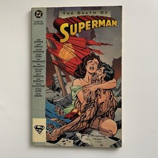 The Death Of Superman DC Comics 1993 First Print Graphic Novel Clark Kent Lois