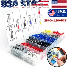 2800PCS Wire Ferrules Terminals Insulated Cord Pin Ends Terminals for Electric