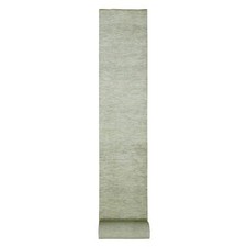 2'6" x 29'9" Aesthetic White Wool Modern Grass Hand Knotted XL Runner Rug R76030