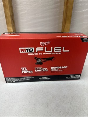Milwaukee 2888-20 M18 FUEL 4-1/2''/5 Variable Speed Braking Grinder Paddle Switch