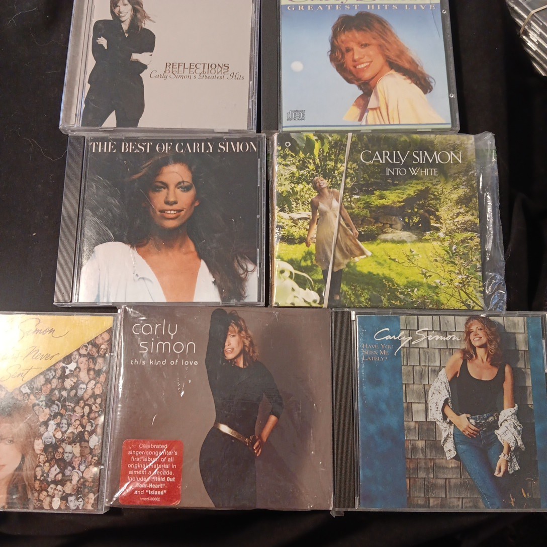 CARLY SIMON 7 CD Lot"LIKE NEW" Restored Live and Strudio Albums BRAND NEW CASES 