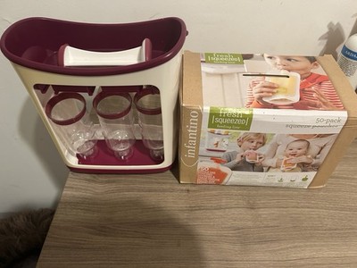 Infantino Fresh Squeezed Squeeze Station, Baby Brei Quetschbeutel