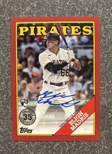 Bligh Madris 2023 topps series 1 Red On Card Rookie auto /25 Pirates SP. rookie card picture