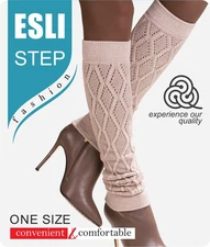 Conte/Esli Step - Women's Cotton Knit Leg Warmers (14С-113СПЕ)