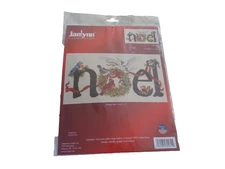 Janlynn Counted Cross Stitch Kit Christmas  NOEL-14.25" X 7" 14 Count 080-0481