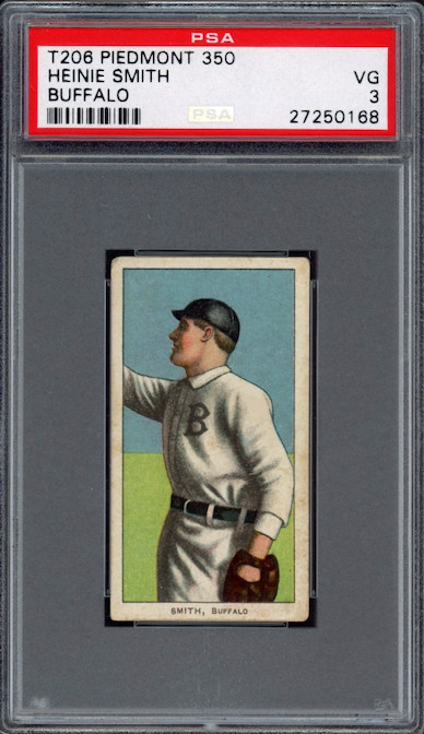 T206 Piedmont 350 Heinie Smith Buffalo PSA VG 3