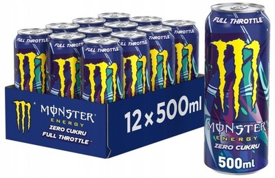 5056784907207 Monster Energy Full Throttle napój energetyczny bez cukru 500ml x 