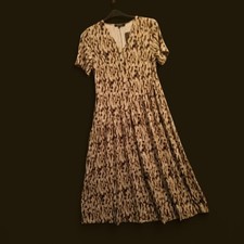 Stone Print Asymetric Maxi Dress TT802