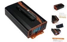1000W Power Inverter 24V DC to 110V 120V AC Pure Sine Wave Converter LCD