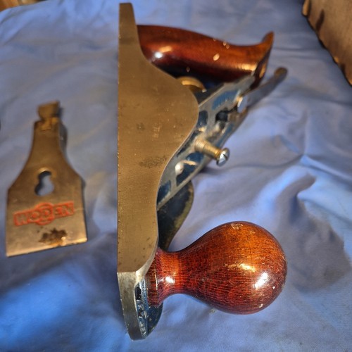 WODEN-RECORD W4 smoothing plane . 1962 / 63. Virtually unused clinker boat tool - Picture 8 of 16