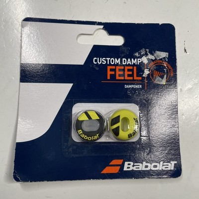 Babolat Custom Damp Dampener Tennis Racquet Vibration 2 pcs BL/YL NWT 700040 142