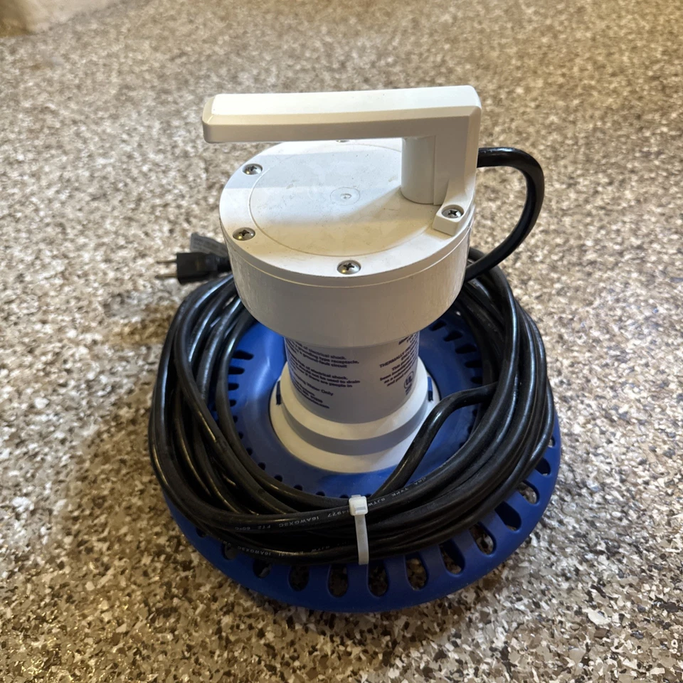 Rule Pool Cover Drain Pump M-2497 25' Power Cord Tested Works - Image 4 of 4