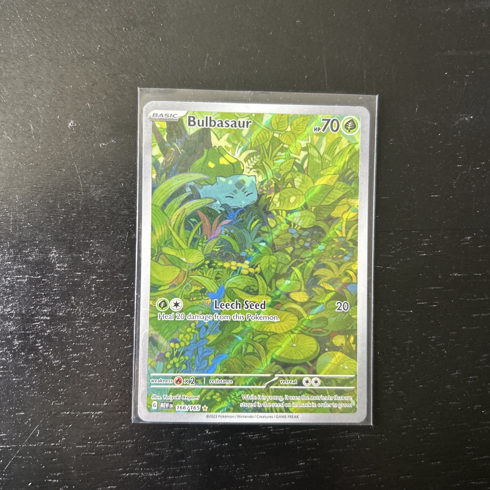 Bulbasaur Illustration Rare Card 166/165 Scarlet & Violet 151