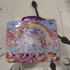 Lisa Frank UNICORN Fantasy Metal Lunchbox With 100 Piece Puzzle Sealed In Bag — photo 1