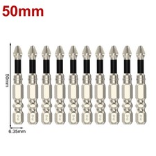 Screwdriver Bit Collection of 10pcs with AntiSlip and High Strength Features