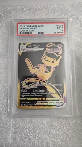 Pokémon Mew VMAX TCG TG30/TG30 Lost Origin PSA 9