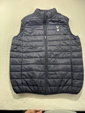 Tottenham Hotspur Jacket Mens Large Blue Soccer Puffer Official Merchandise