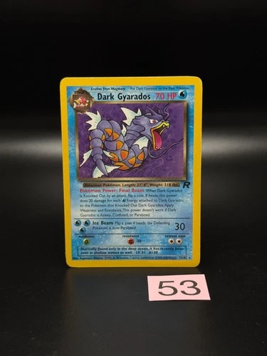 Dark Gyarados 25/82 Team Rocket Regular Rare Vintage Pokemon Card Original