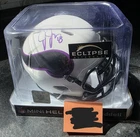 Justin Jefferson Signed Autographed Vikings Lunar Mini Helmet FANATICS COA