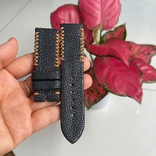 Cinturino orologio vera pelle misura 24/22mm nero