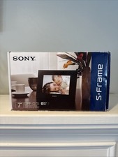 Sony S-Frame DPF-D72N 7 Digital Photo Frame - Black - New / Open Box