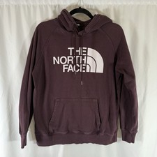 The North Face Sweatshirt Women's Medium Burgundy Hooded Long Sleeve