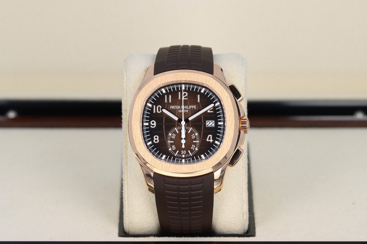 Patek Philippe Aquanaut Chronograph 5968R-001, Brown Dial - 18kt