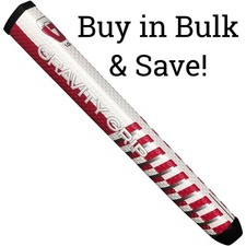 1 New Evnroll Gravity Putter Grip Red/White 49.99 Retail - BUY IN BULK AND SAVE