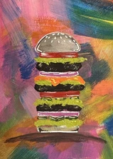 ACEO Original Mixed Media Painting Art Card