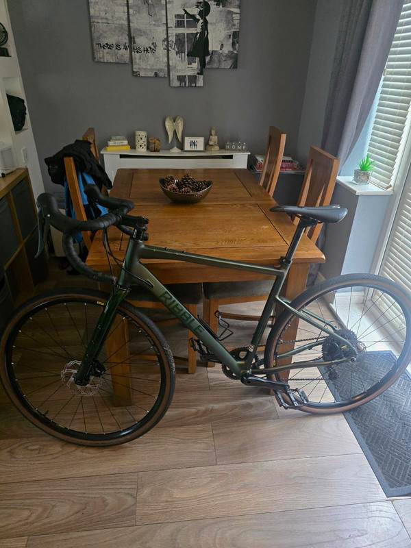 Ribble CGR Gravel Bike 700C L Green Drop Bar Hydraulic Disc Bottle Cage