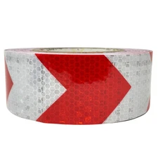 Red Arrow Reflective Tape, 2" Hazard Warning Tape Reflective Conspicuity Safety