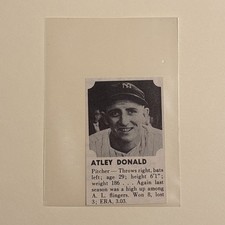 Atley Donald New York Yankees 1941 Annual Baseball Picture
