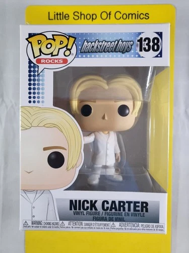 Funko Pop! Rocks Backstreet Boys Nick Carter #138 Vinyl Figure See Photos