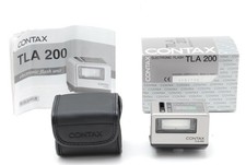 Unused Contax TLA200 Silver Shoe Mount Flash For G1 G2 From JAPAN