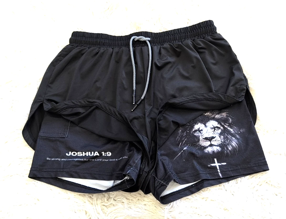 SAVD Womens Shorts - LARGE - Revelation 5:5 Lion Performance Shorts