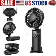 Digital Hand-Held Fan Portable Folding Mini Fan Cooling Cooler USB Rechargeable