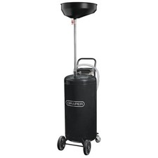 Draper Gravity Oil Drainer 90L Steel Tank Air Operated Heavy Duty Castors 13246
