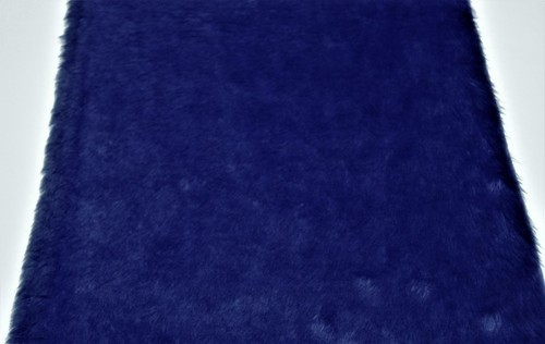 Einfache Spaß Kunstfellstoff Material KÖNIGSBLAU - Bild 2 von 3