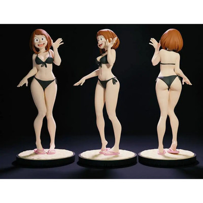1/18 100mm 3D Print Model Kit Modern Asian Beautiful Girl Anime Unpainted